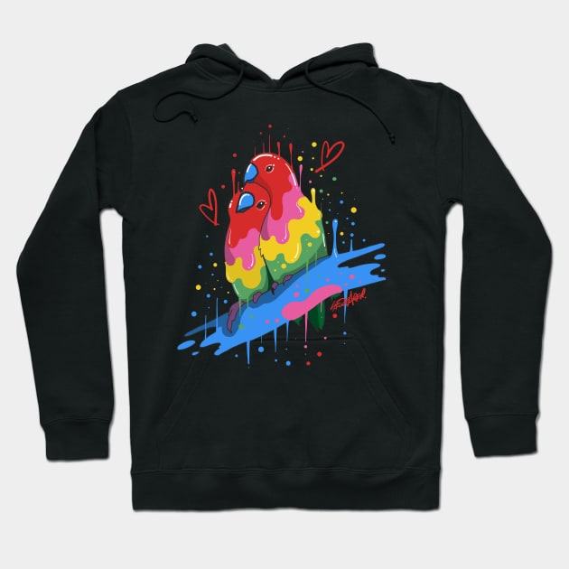 Two Love Birds Hoodie by ms_wearer